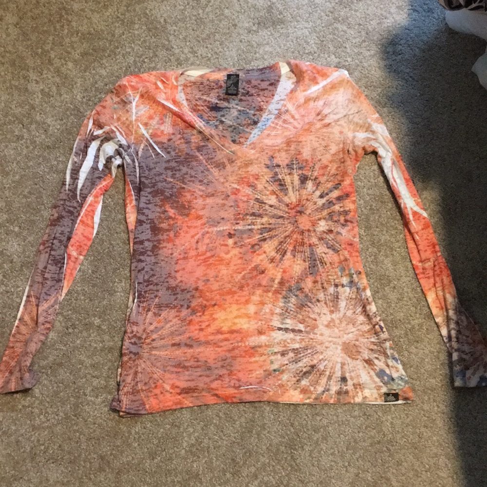long sleeve v neck